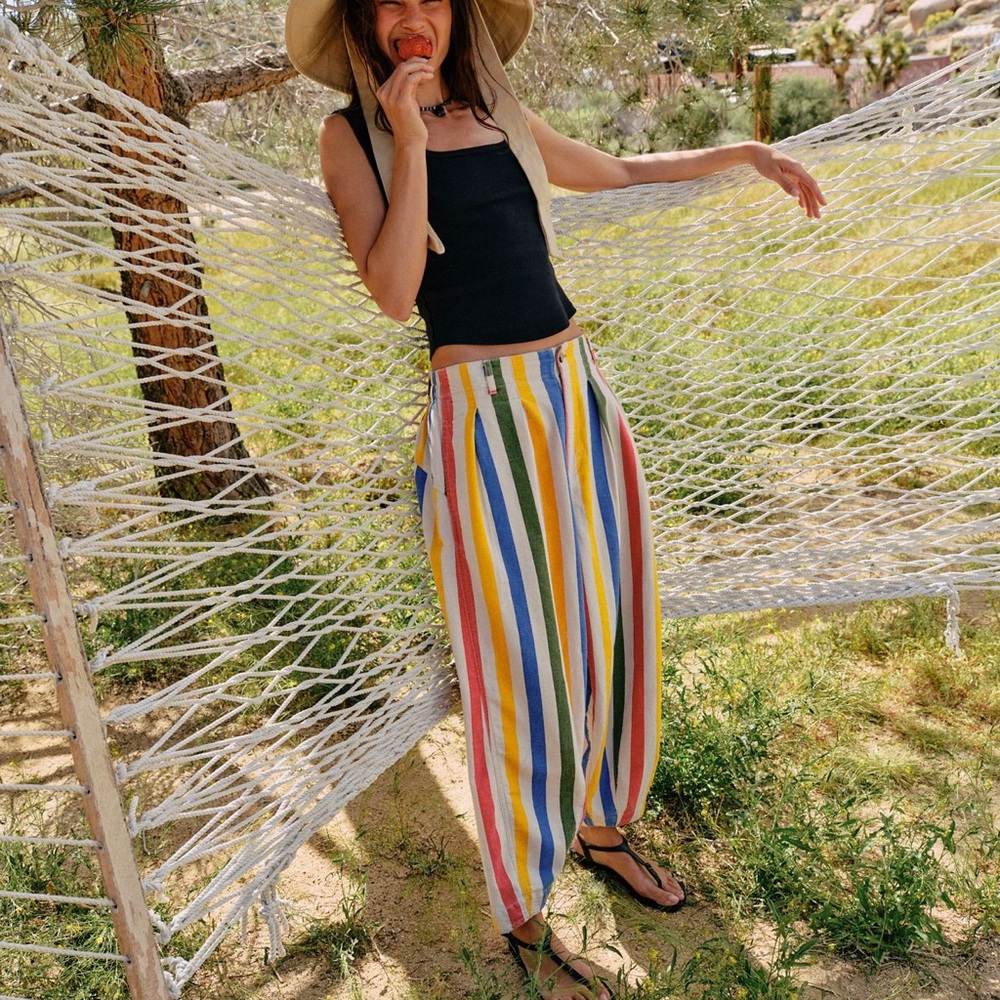 We the Free Colorful Striped Pants